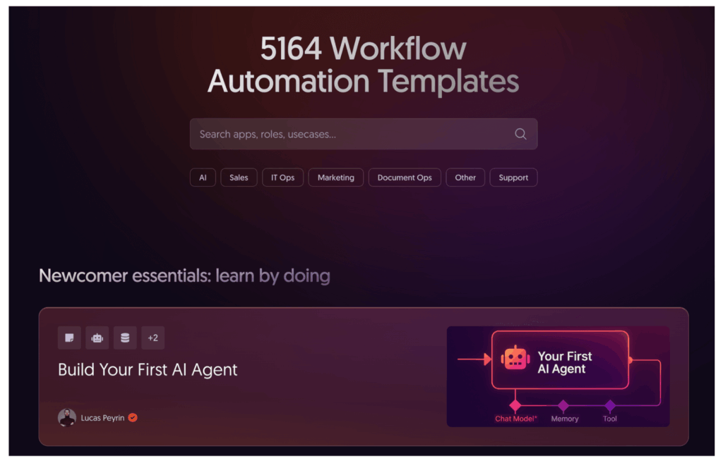 n8nのテンプレート配布サイト