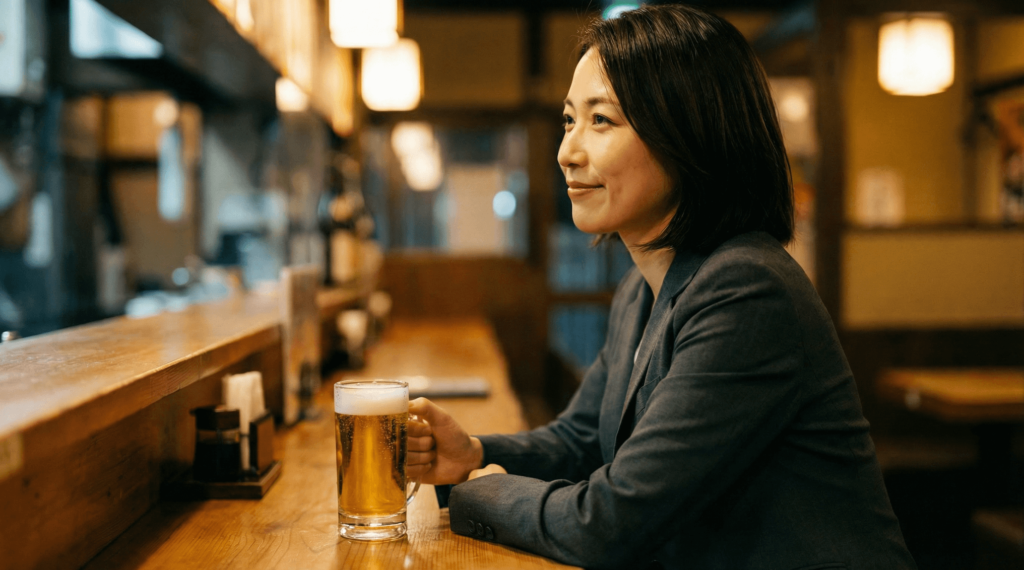 DomoAIのリラックスモードで編集した女性の画像