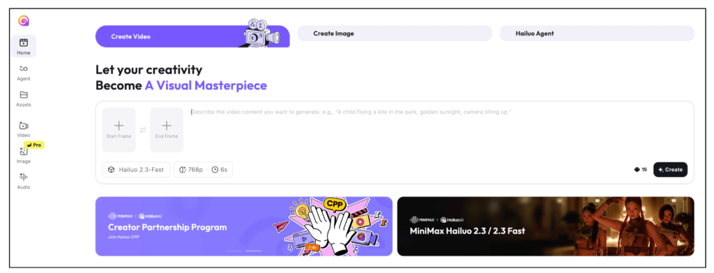 Hailuo公式サイト