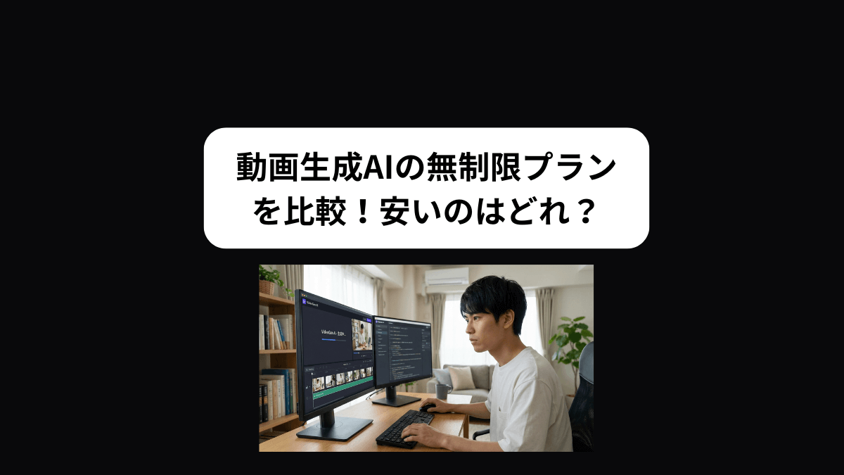 動画生成AIの無制限プランを比較!アンリミテッドで一番安いのはどれ?